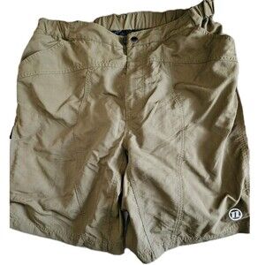 Novara Shorts Mens Green Cycling Nylon Stretch Padded Bike Riding Outdoor Large